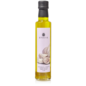 AKTION Natives Olivenöl Extra mit Knoblauch 250ml kurzes MHD 