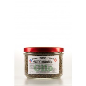 Schwarzer Pfeffer aromatisiert im Valle Maggia - 170g